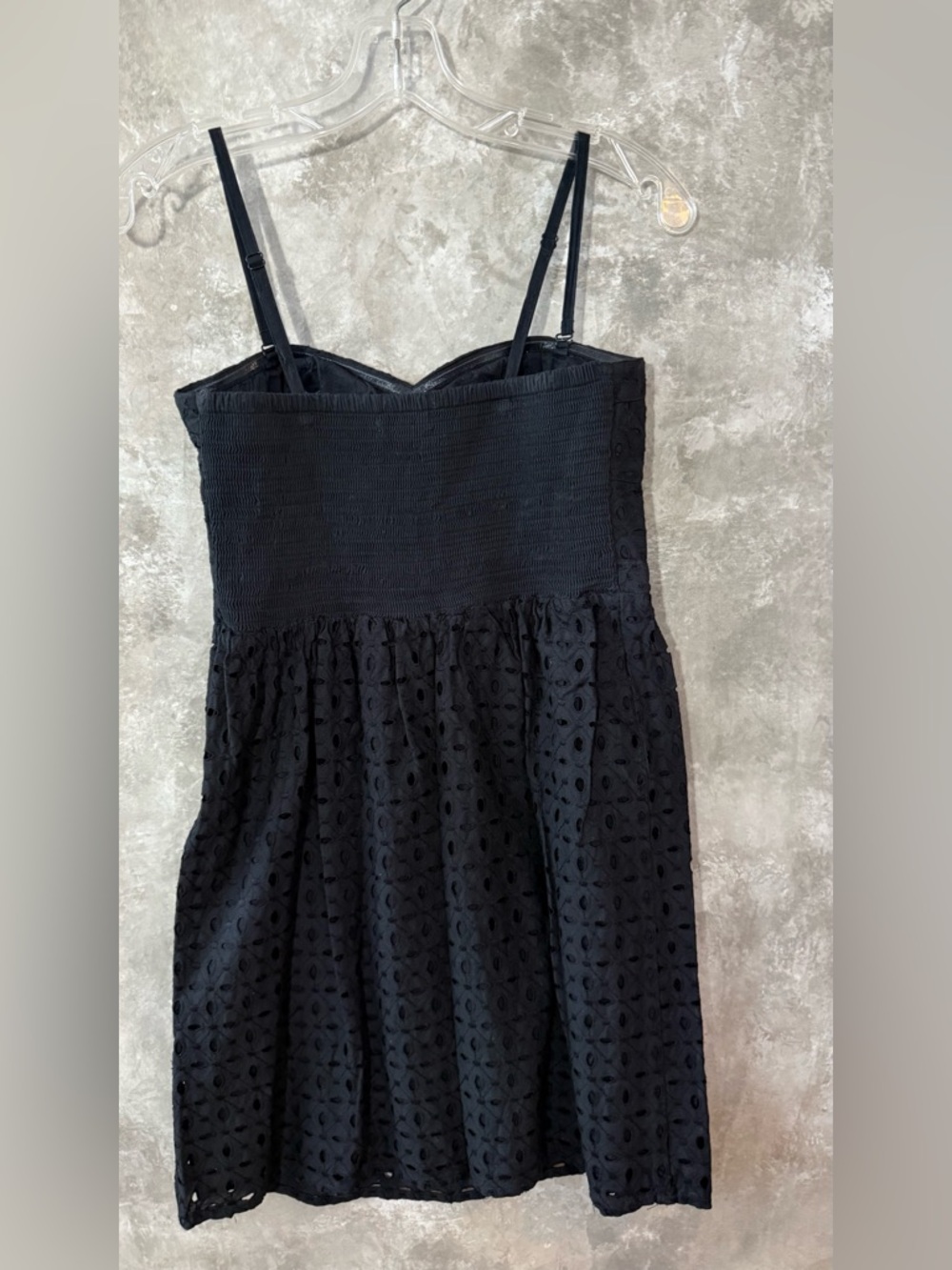 American Eagle Outfitters Black Eyelet Bustier Sundress (Love 20) - Picture 2 of 3
